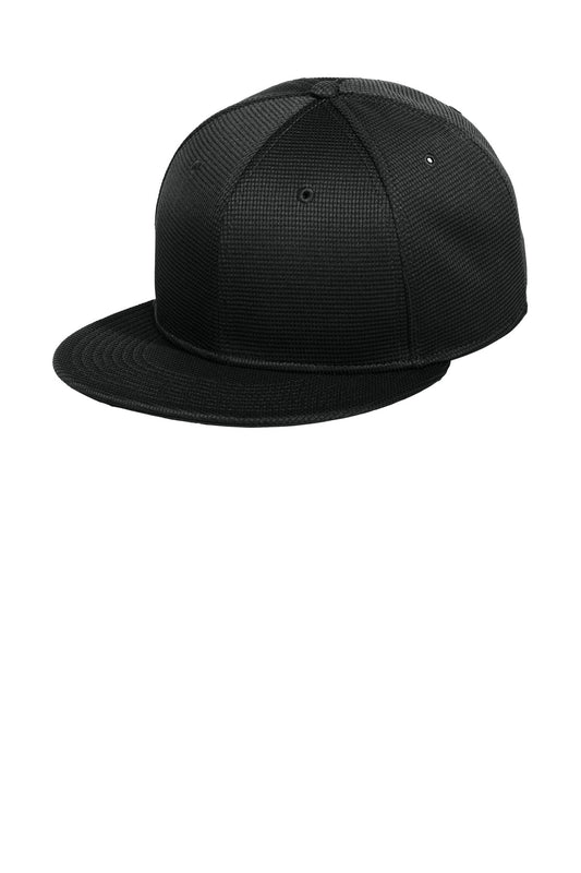 New Era Pivot Flat Bill Snapback Cap - Black - front