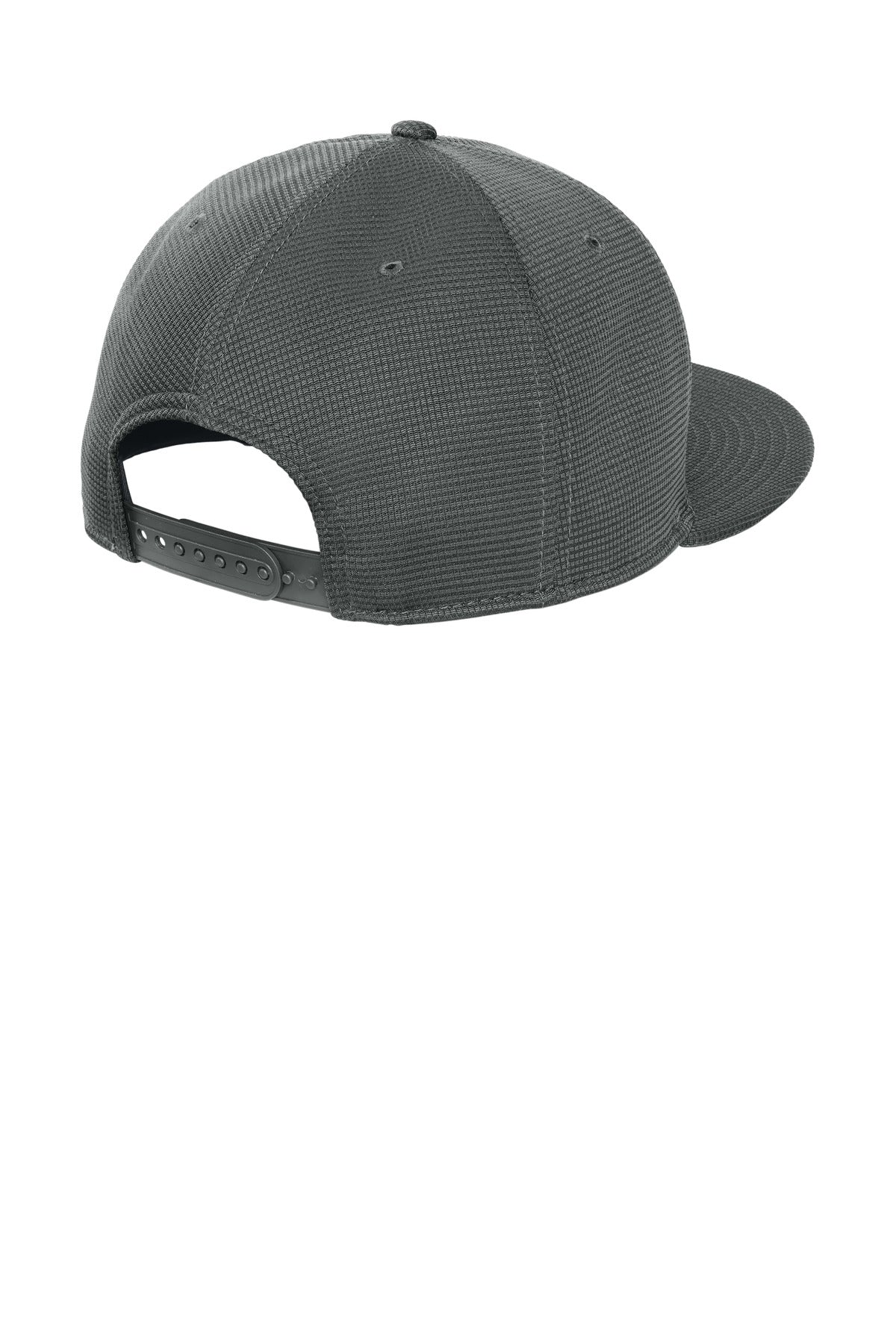 New Era Pivot Flat Bill Snapback Cap - Charcoal - flat back