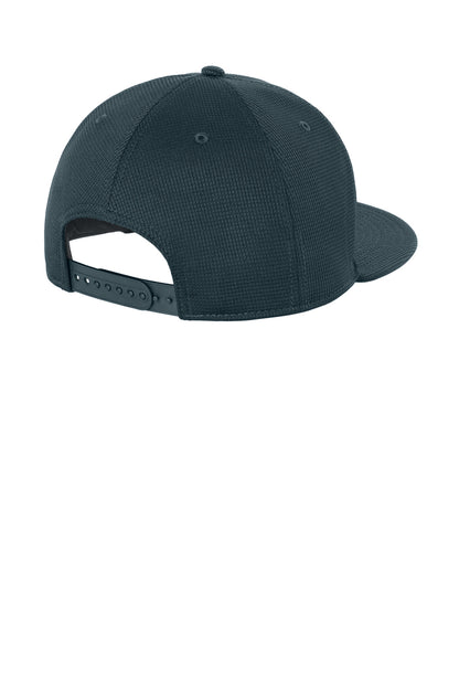 New Era Pivot Flat Bill Snapback Cap - Deep Navy - flat back