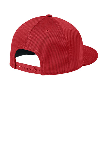 New Era Pivot Flat Bill Snapback Cap - Flag Scarlet - flat back