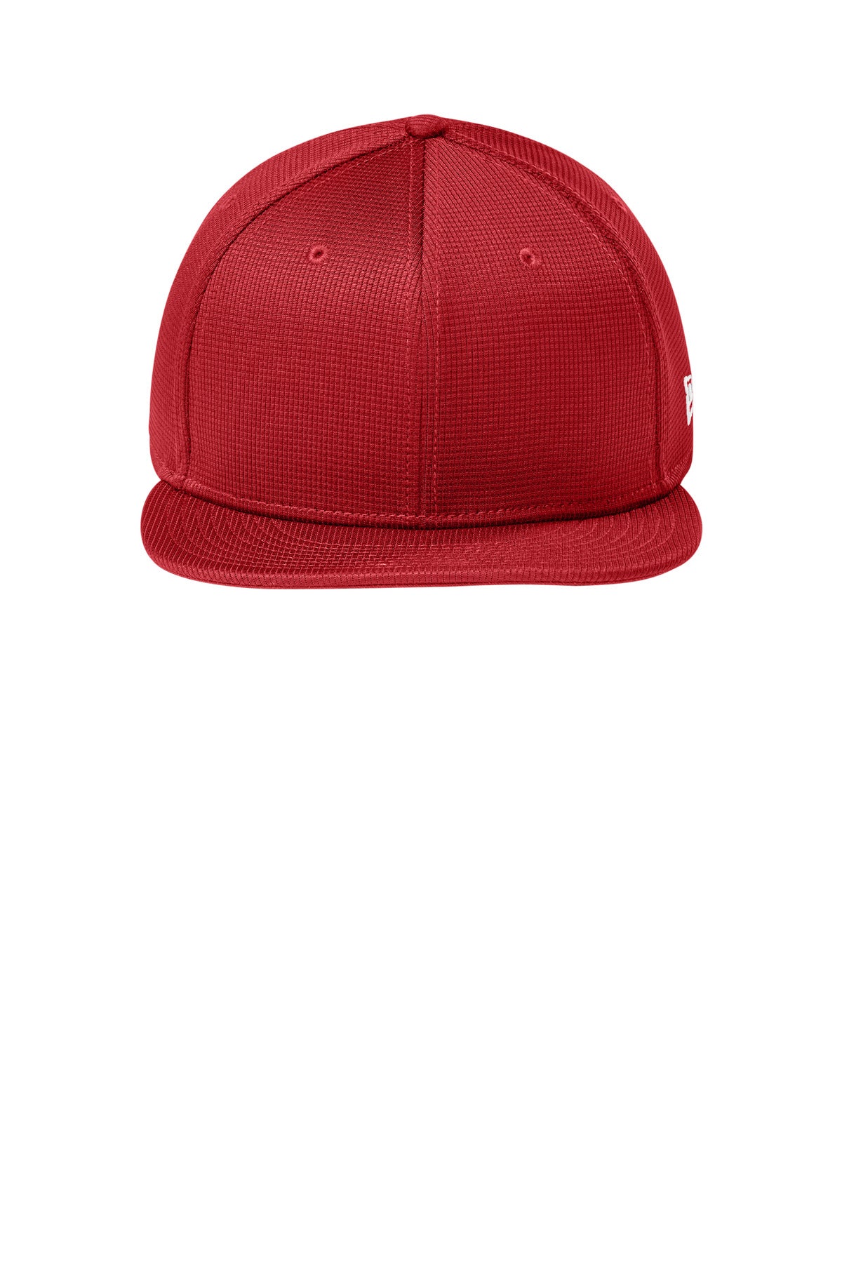 New Era Pivot Flat Bill Snapback Cap - Flag Scarlet - flat front