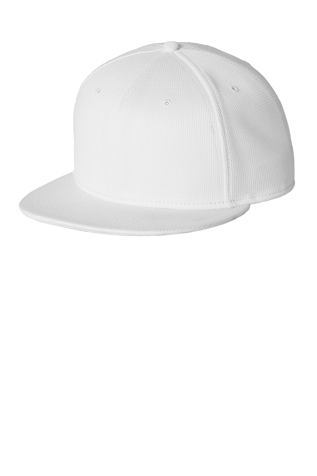 New Era Pivot Flat Bill Snapback Cap - White - front
