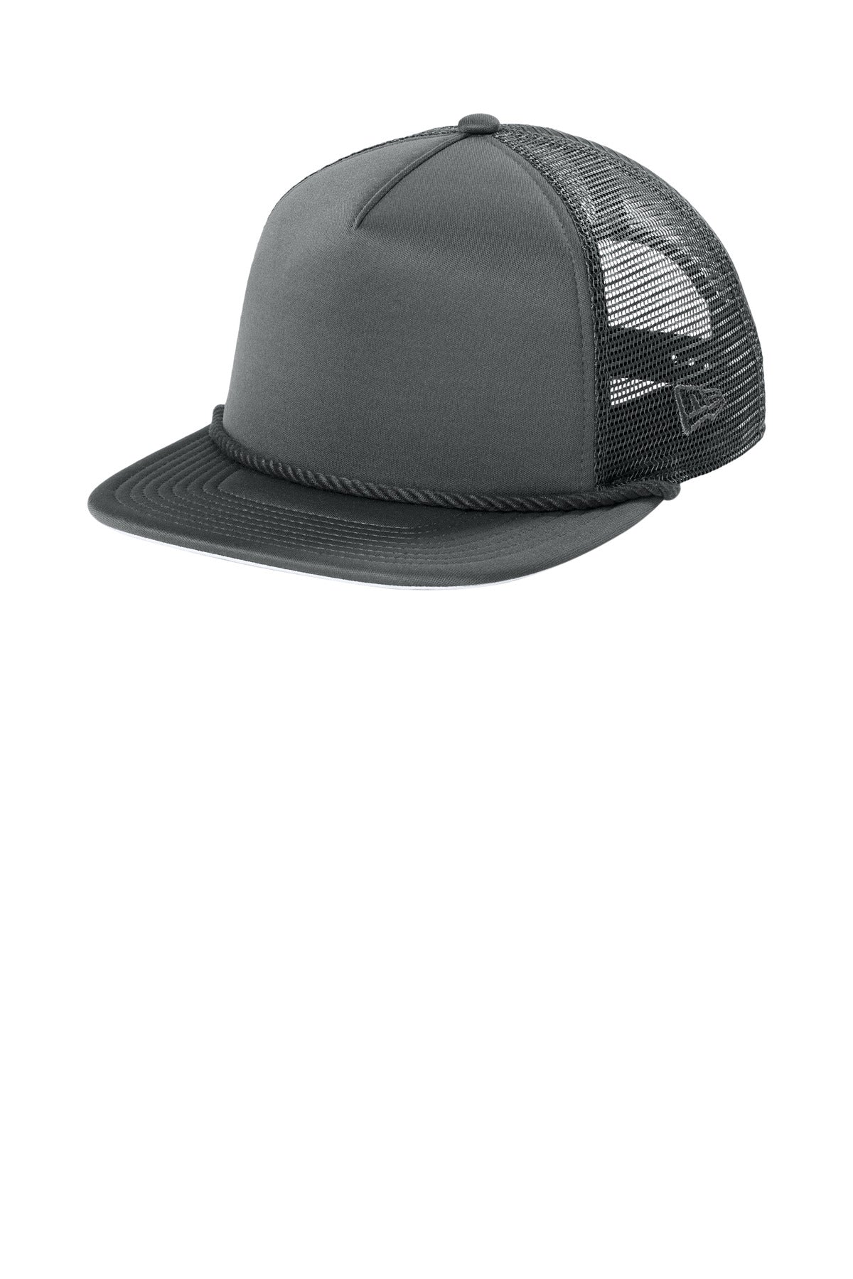New Era Foam Rope Trucker Cap - Graphite - front