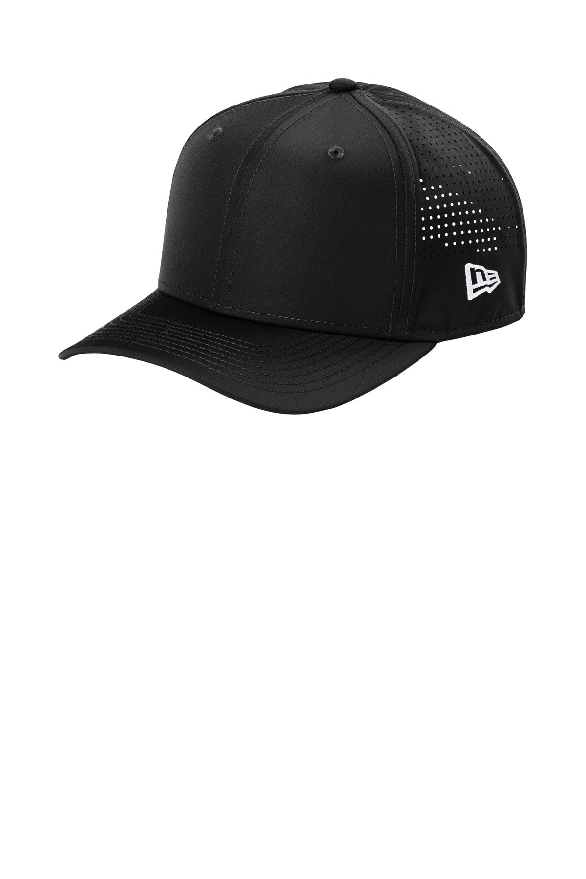 New Era 9SEVENTY Perforated Snapback Cap - Black - front