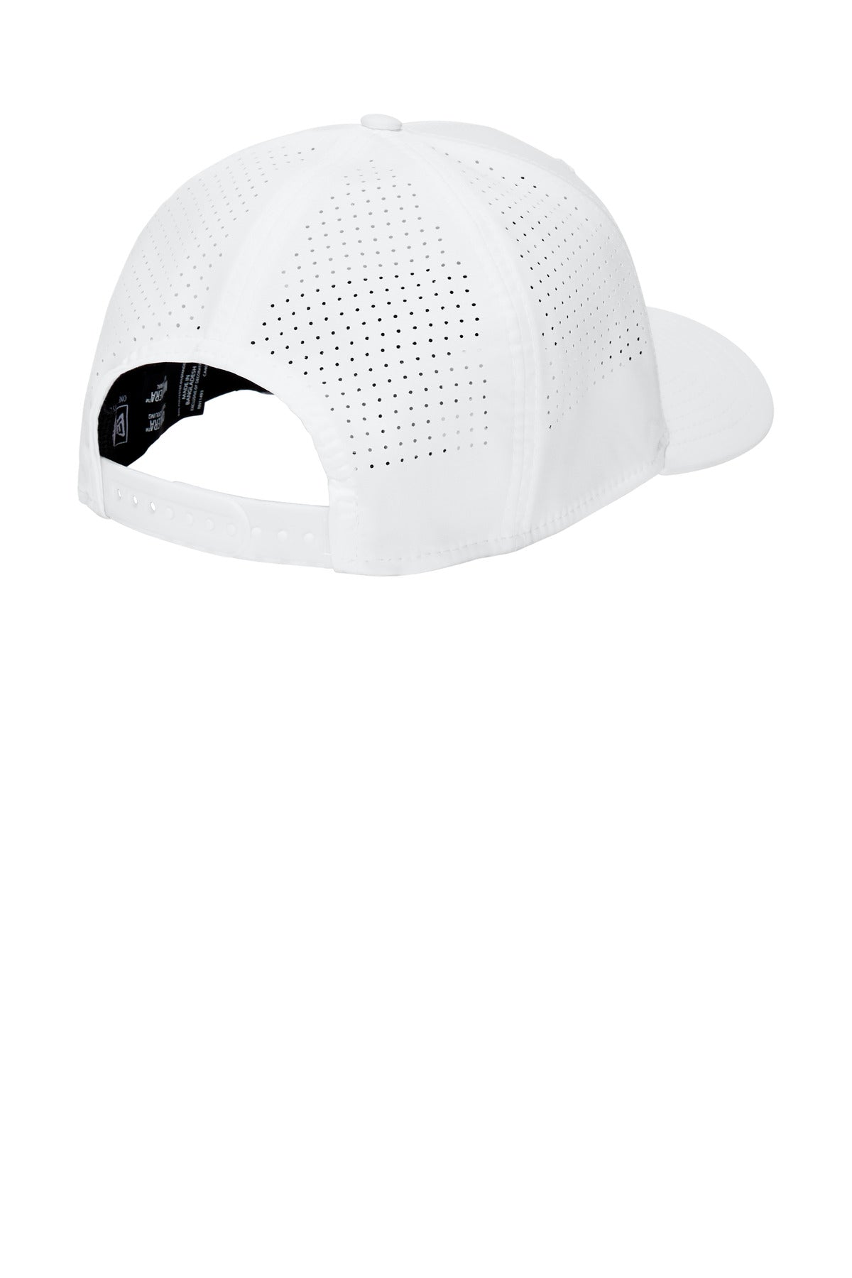 New Era 9SEVENTY Perforated Snapback Cap - White - flat back