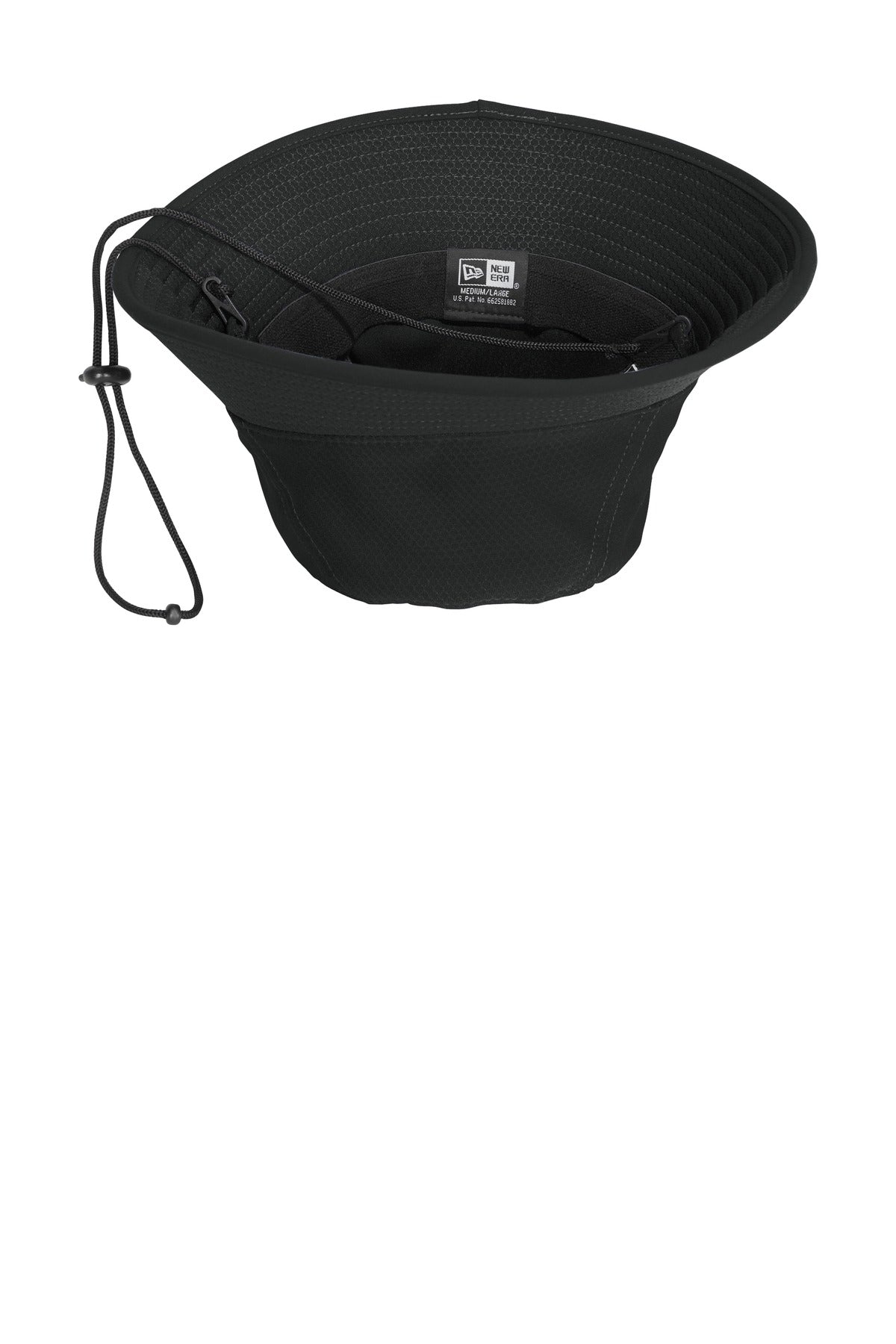 New Era Hex Era Bucket Hat - Black - flat front
