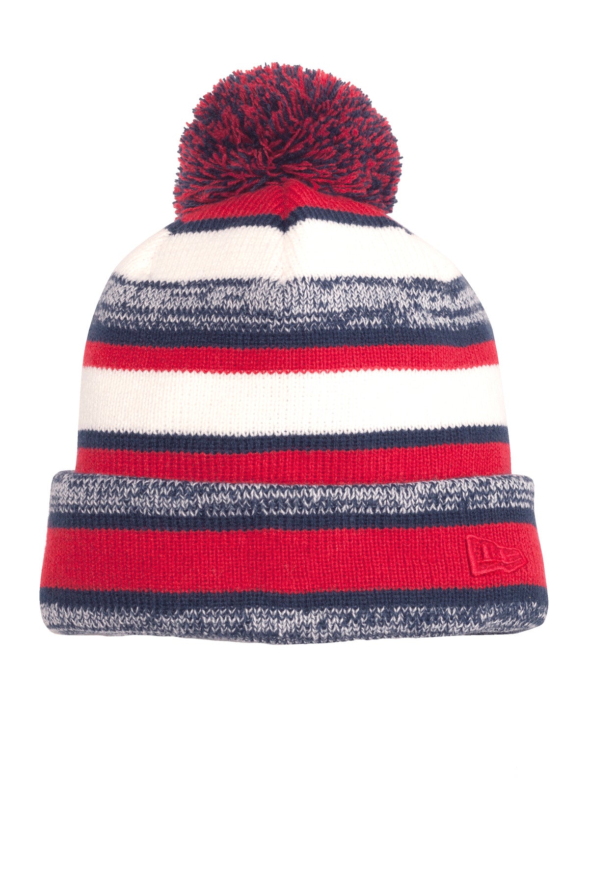 New Era Sideline Beanie - Red/ Navy - front