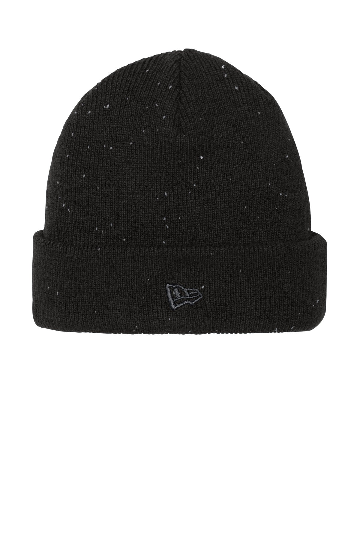 New Era Speckled Beanie - Black/ Graphite - front
