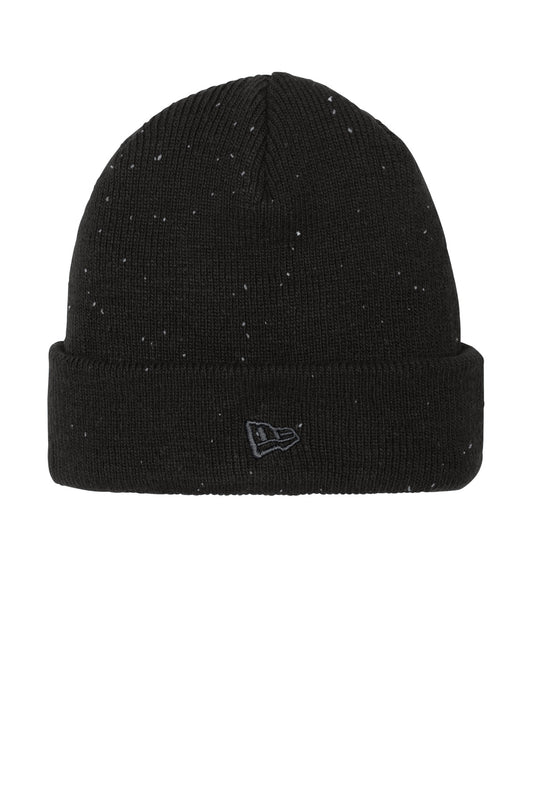 New Era Speckled Beanie - Black/ Graphite - front