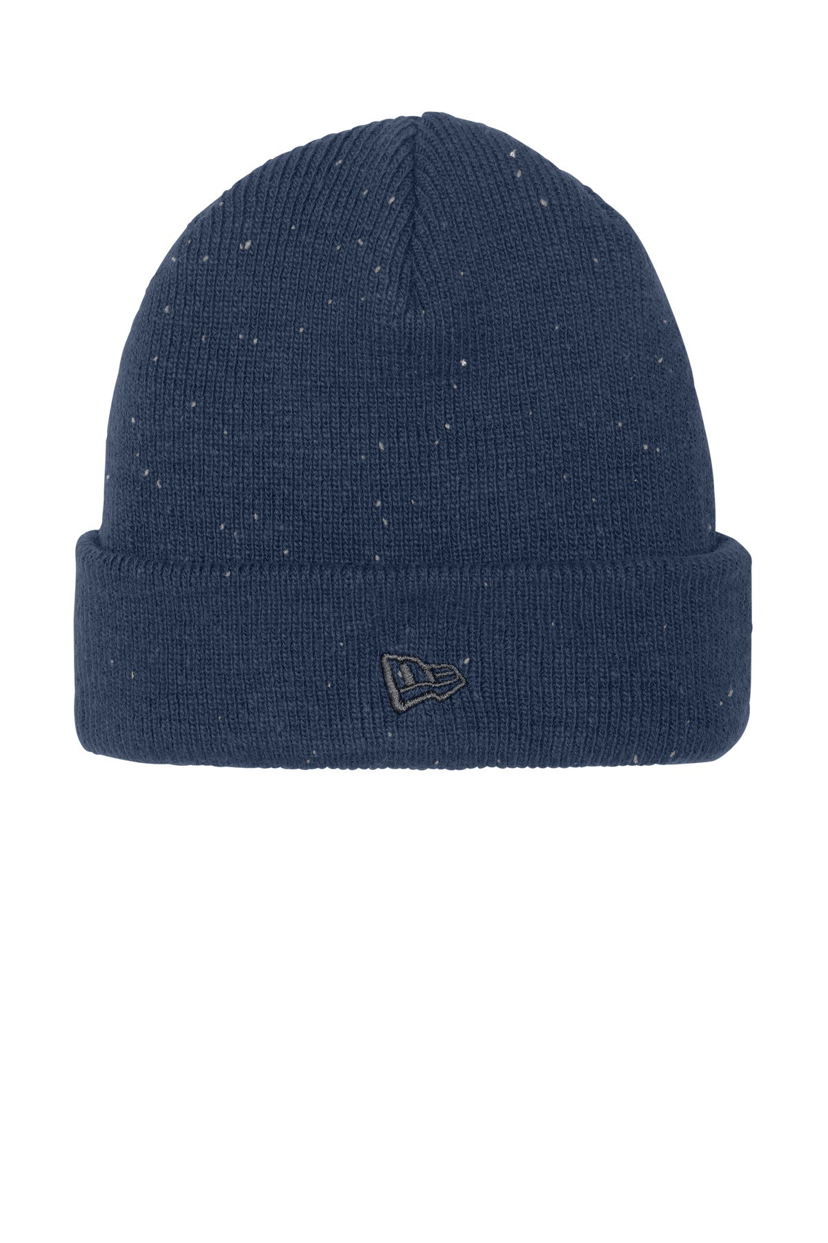New Era Speckled Beanie - Deep Navy/ Graphite - front