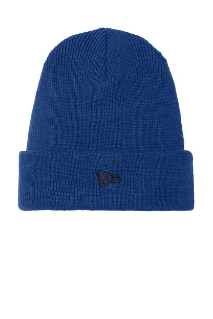 New Era Speckled Beanie - Royal/ Black - front