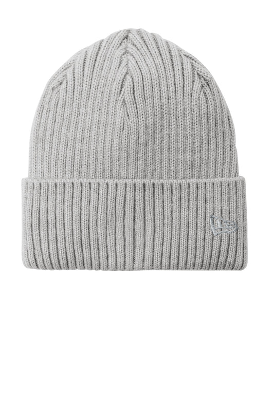 New Era Core Classic Cuff Beanie - Heather Grey - front