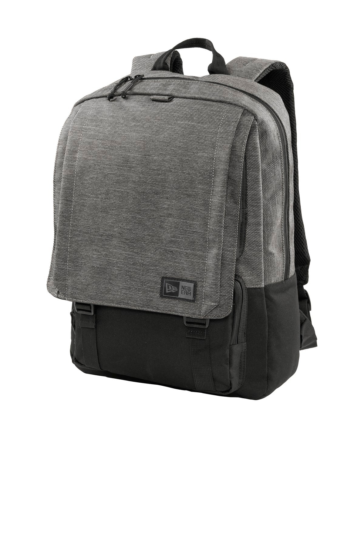New Era Legacy Backpack - Black Twill Heather/ Black - front