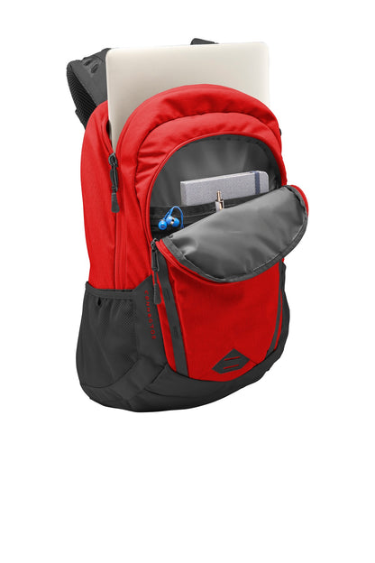 The North Face Connector Backpack - Rage Red/ Asphalt Grey - flat front