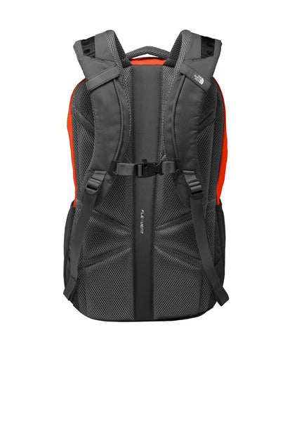 The North Face Connector Backpack - Tibetan Orange/ Asphalt Grey - flat back
