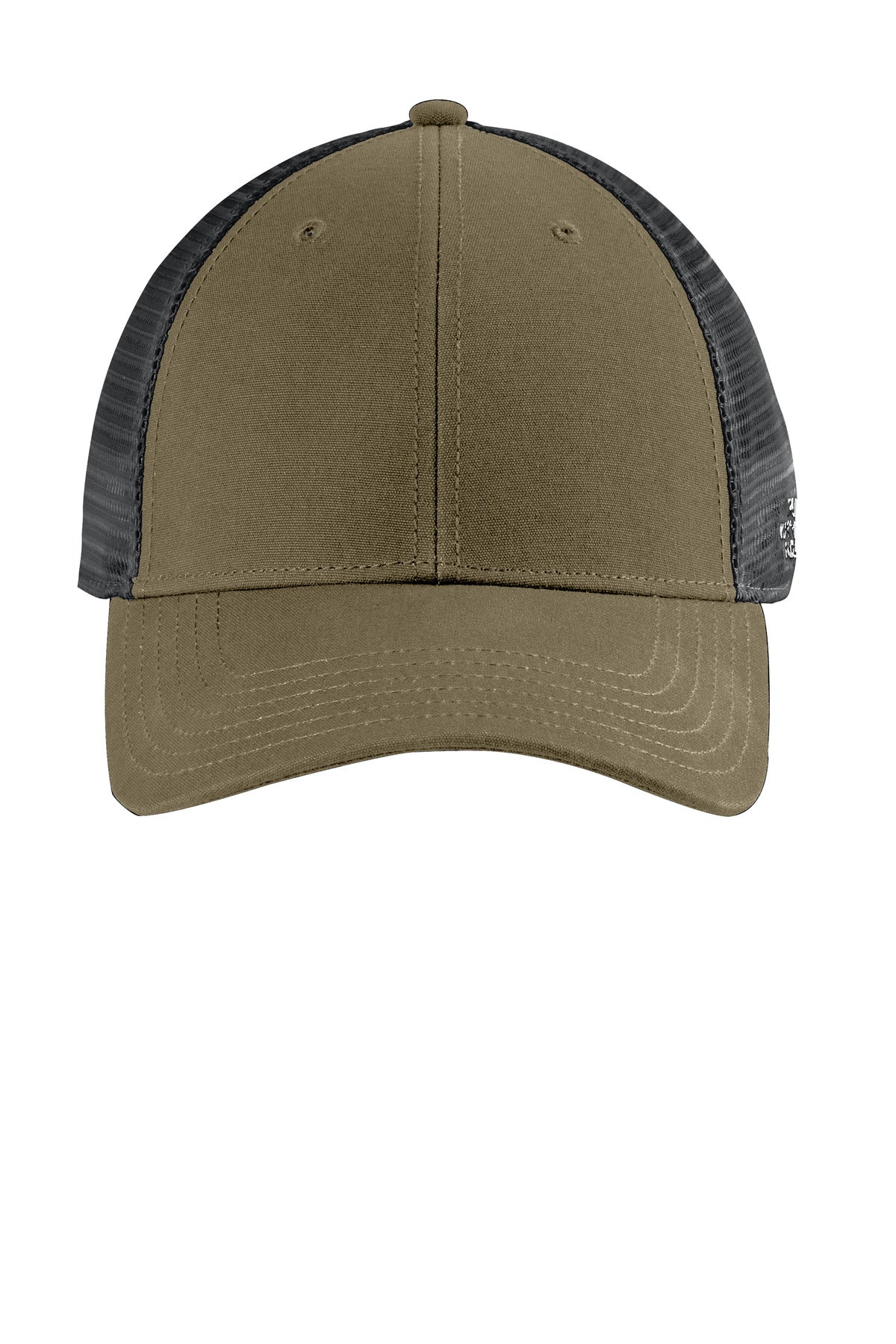 The North Face Ultimate Trucker Cap - Burnt Olive Green/ Asphalt Grey - flat front