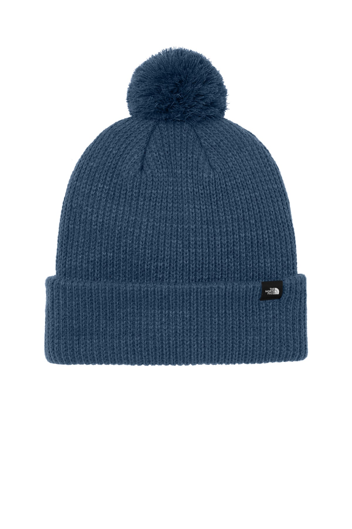 The North Face Pom Beanie - Shady Blue - front
