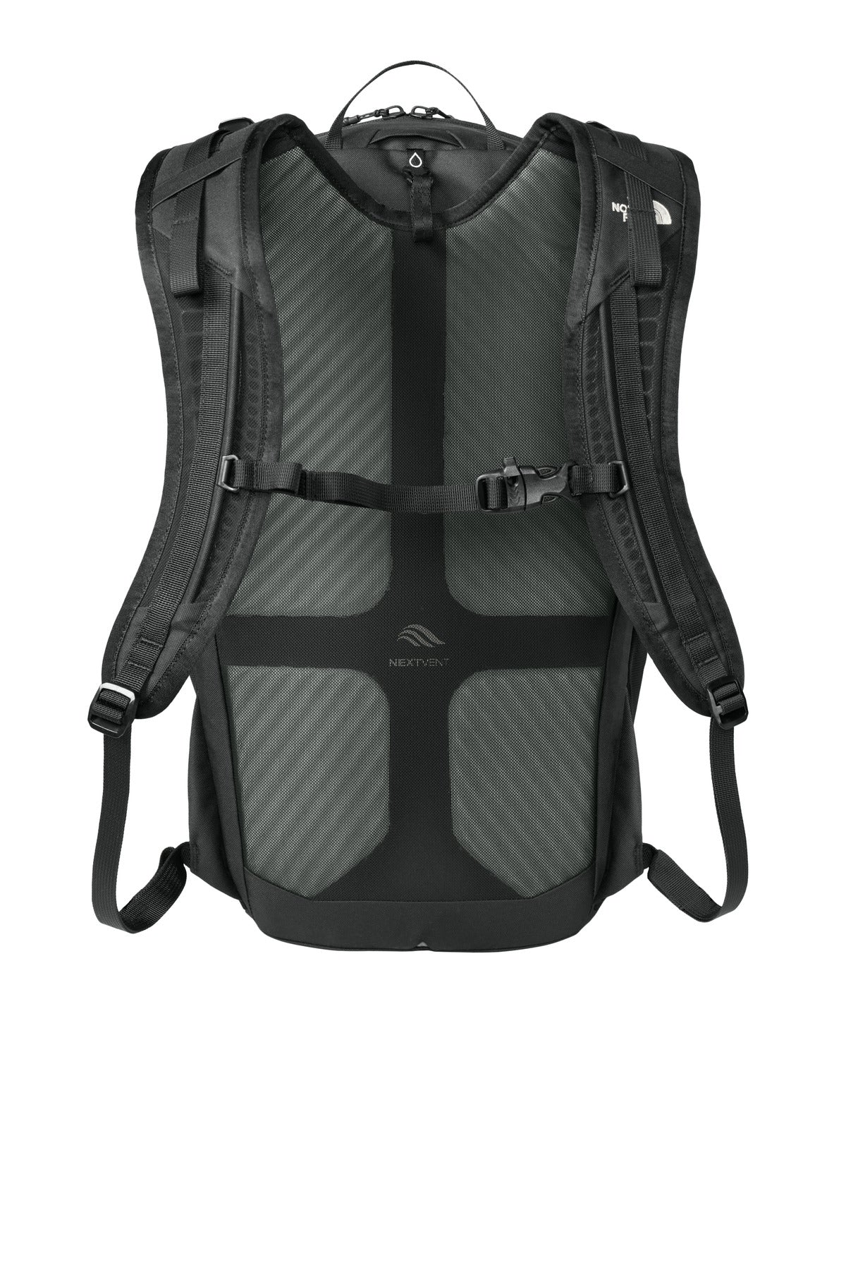 The North Face 18L Backpack - TNF Black - flat back