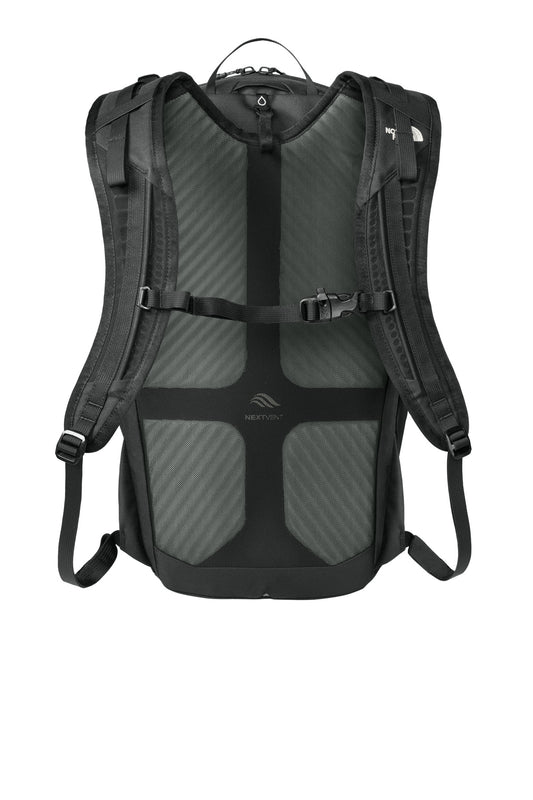 The North Face 18L Backpack - TNF Black - flat back