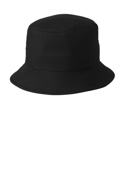 Nike Swoosh Bucket Hat - Black - flat back