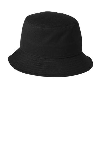 Nike Swoosh Bucket Hat - Black - flat front