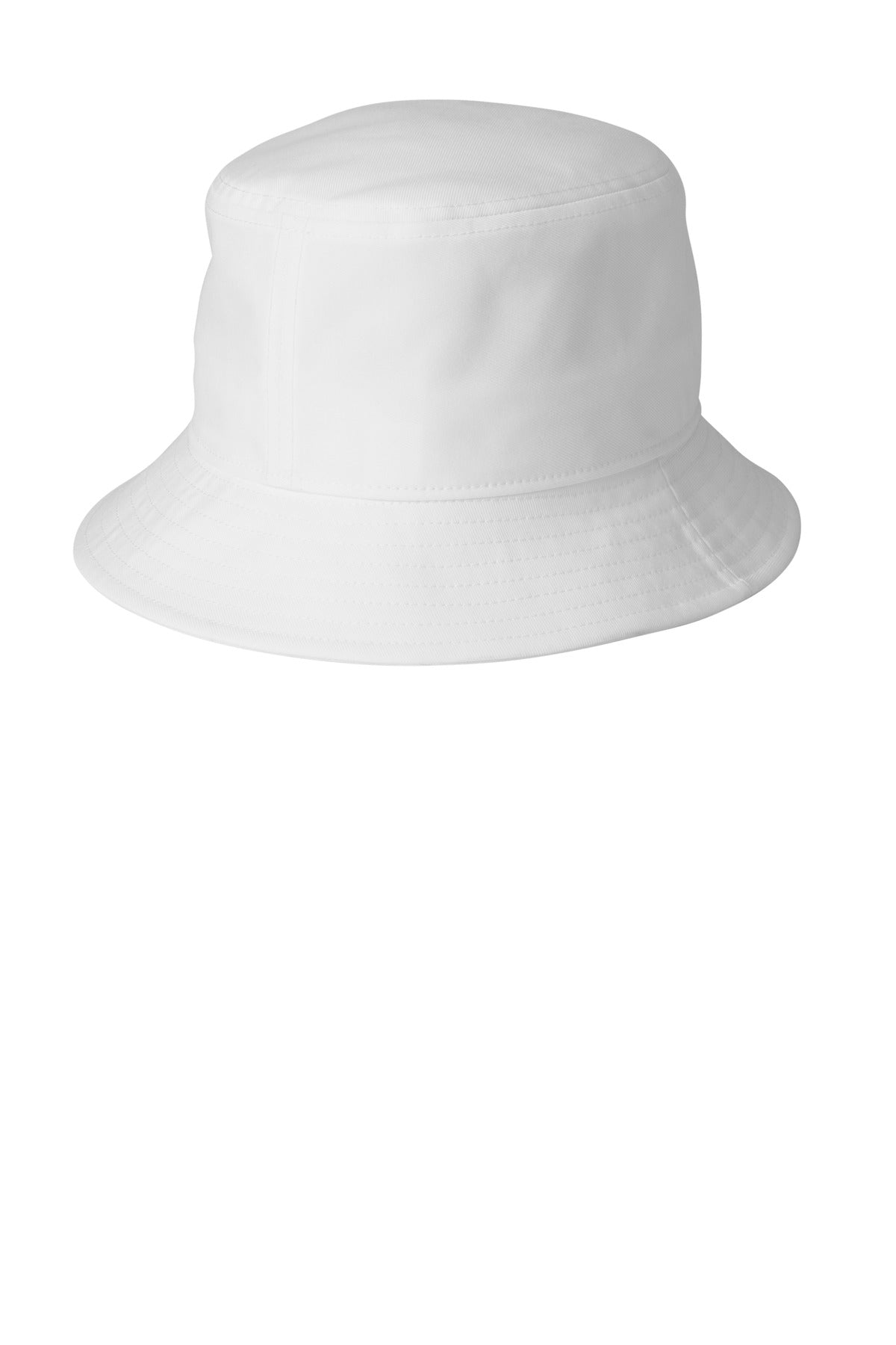 Nike Swoosh Bucket Hat - White - flat back