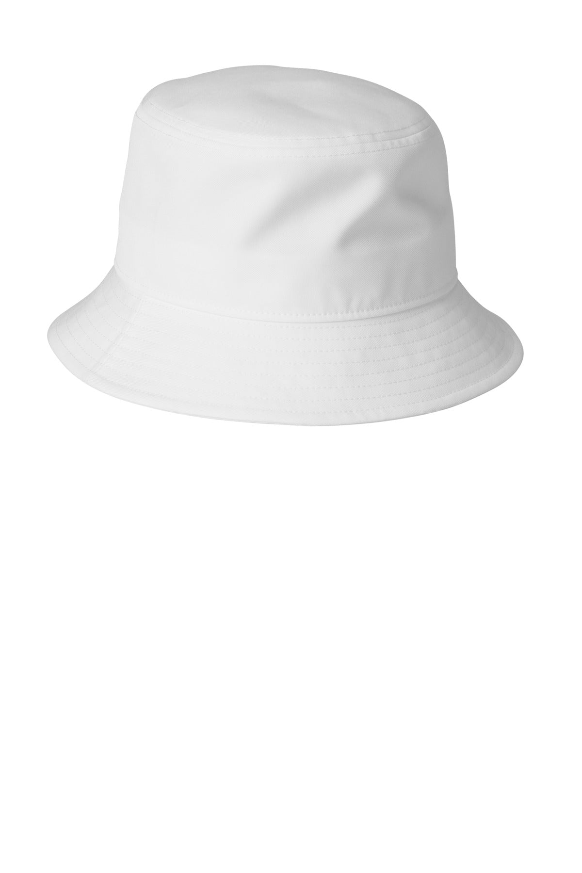 Nike Swoosh Bucket Hat - White - flat front