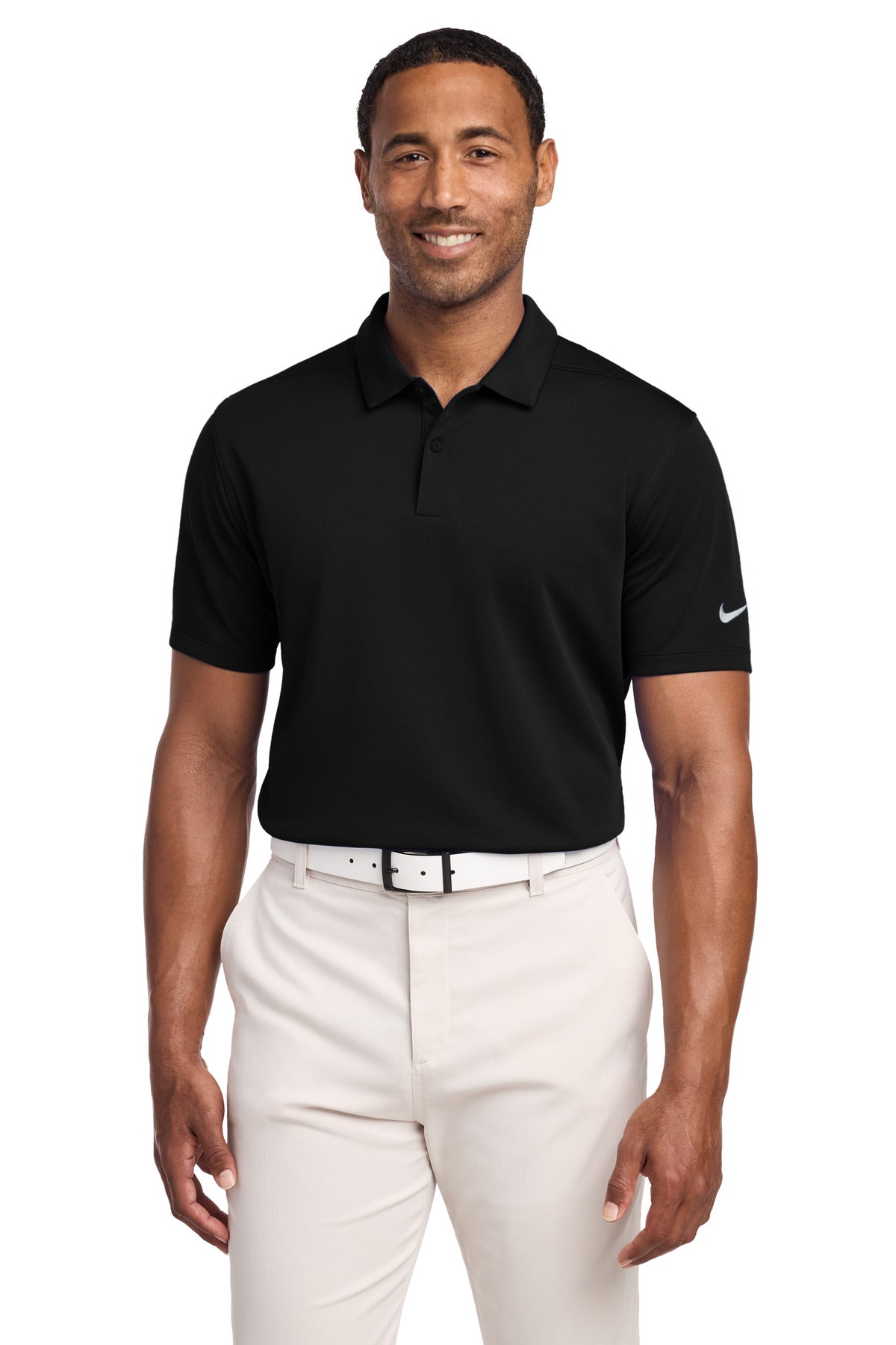 Nike Dry Essential Solid Polo - Black - front