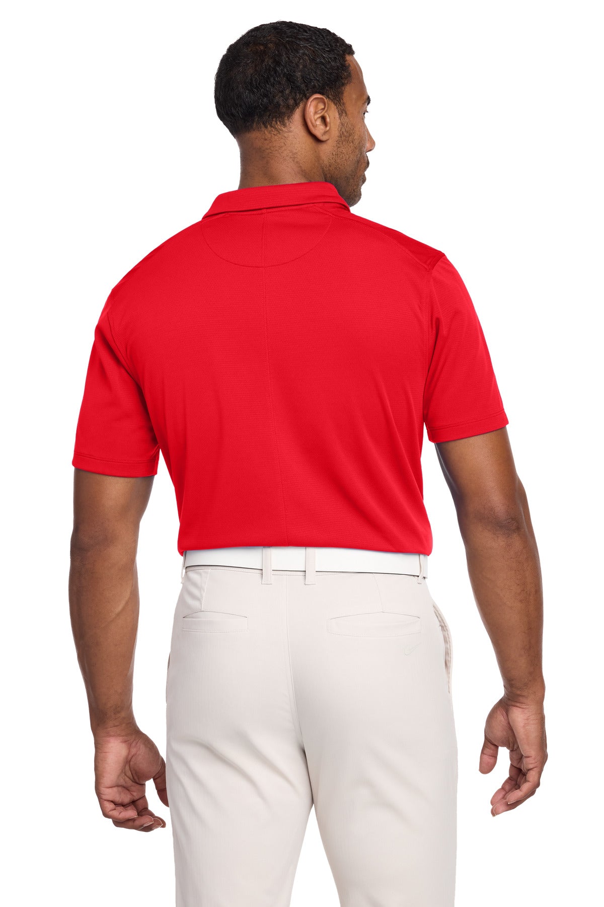 Nike Dry Essential Solid Polo - University Red - back