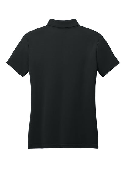 Nike Women's Dry Essential Solid Polo - Black - flat back