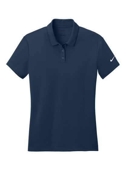 Nike Women's Dry Essential Solid Polo - Midnight Navy - flat front