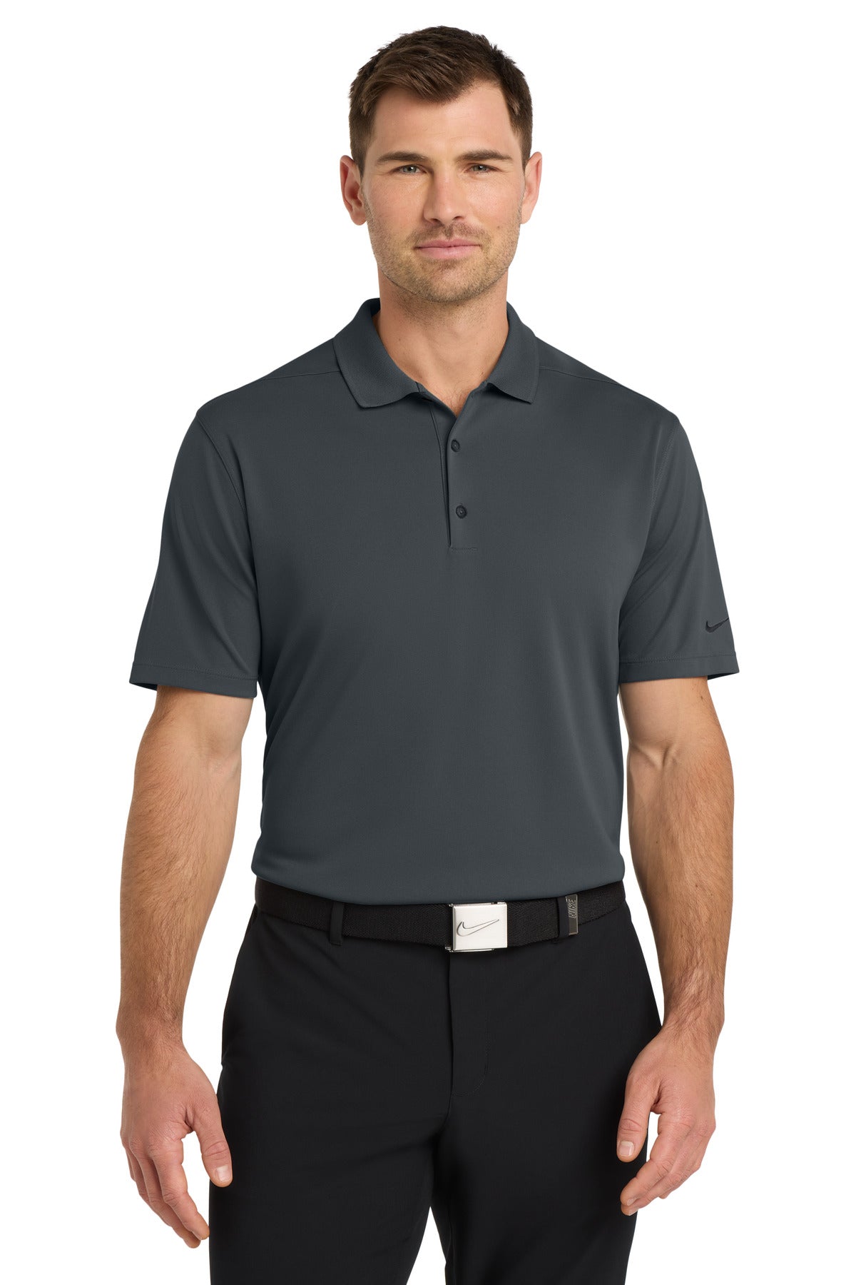 Nike Dri-FIT Micro Pique 2.0 Polo - Anthracite - front