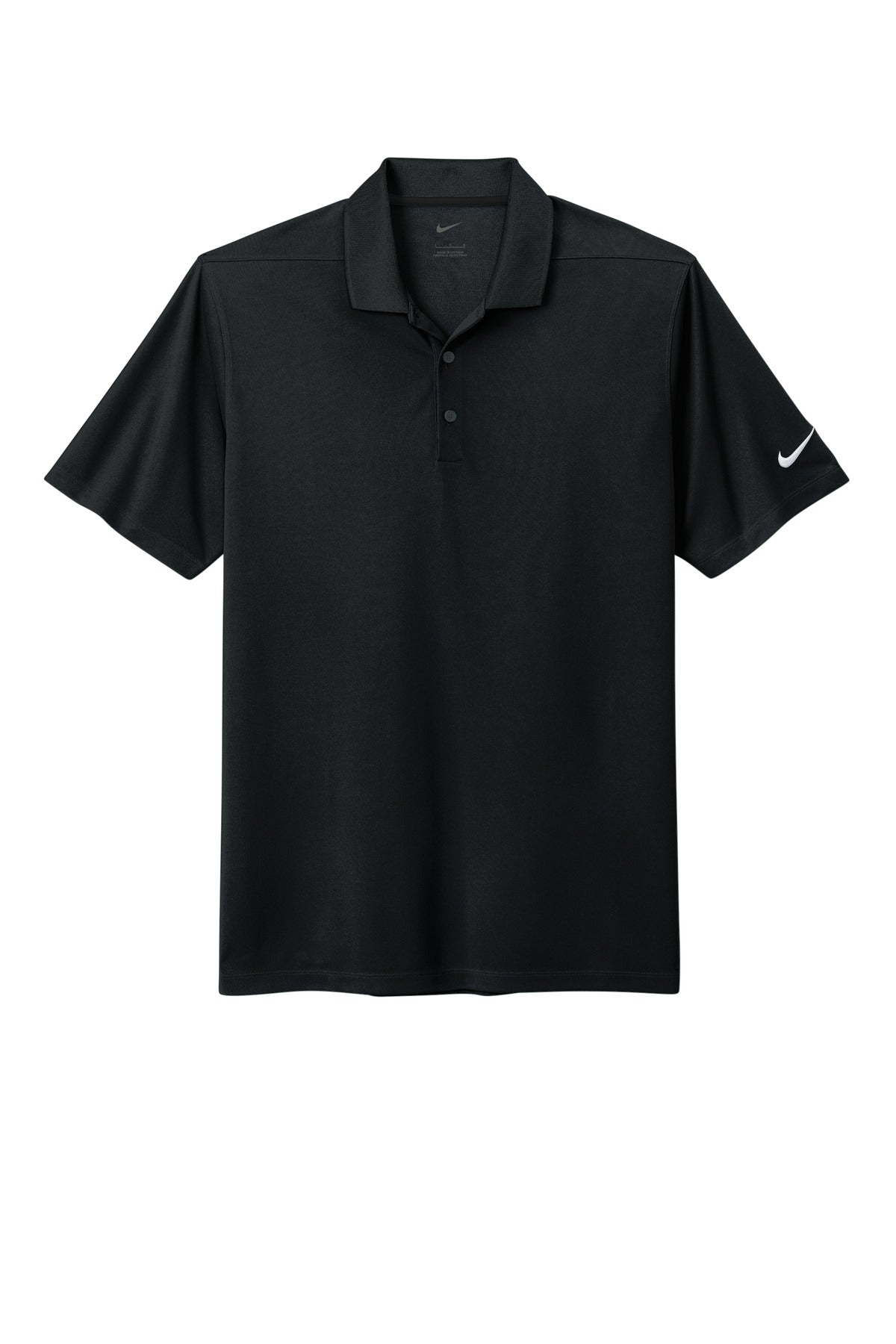 Nike Dri-FIT Micro Pique 2.0 Polo - Black - flat front