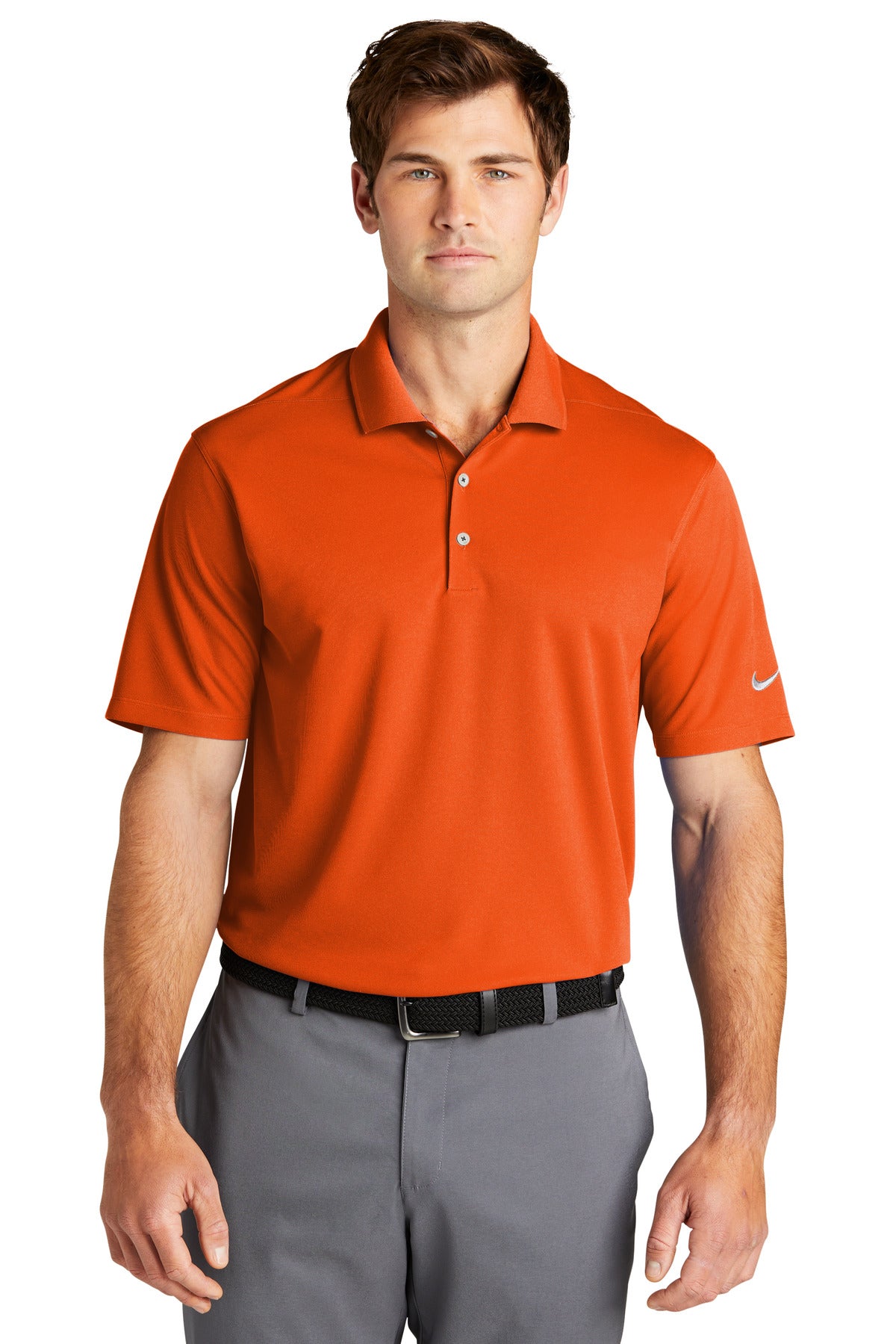 Nike Dri-FIT Micro Pique 2.0 Polo - Brilliant Orange - front
