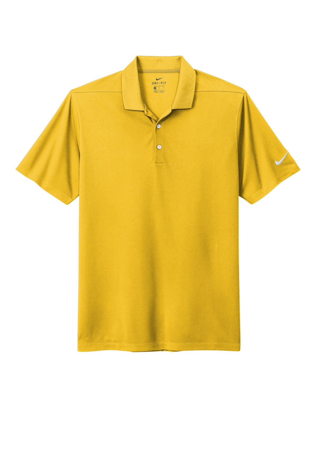 Nike Dri-FIT Micro Pique 2.0 Polo - Varsity Maize - flat front