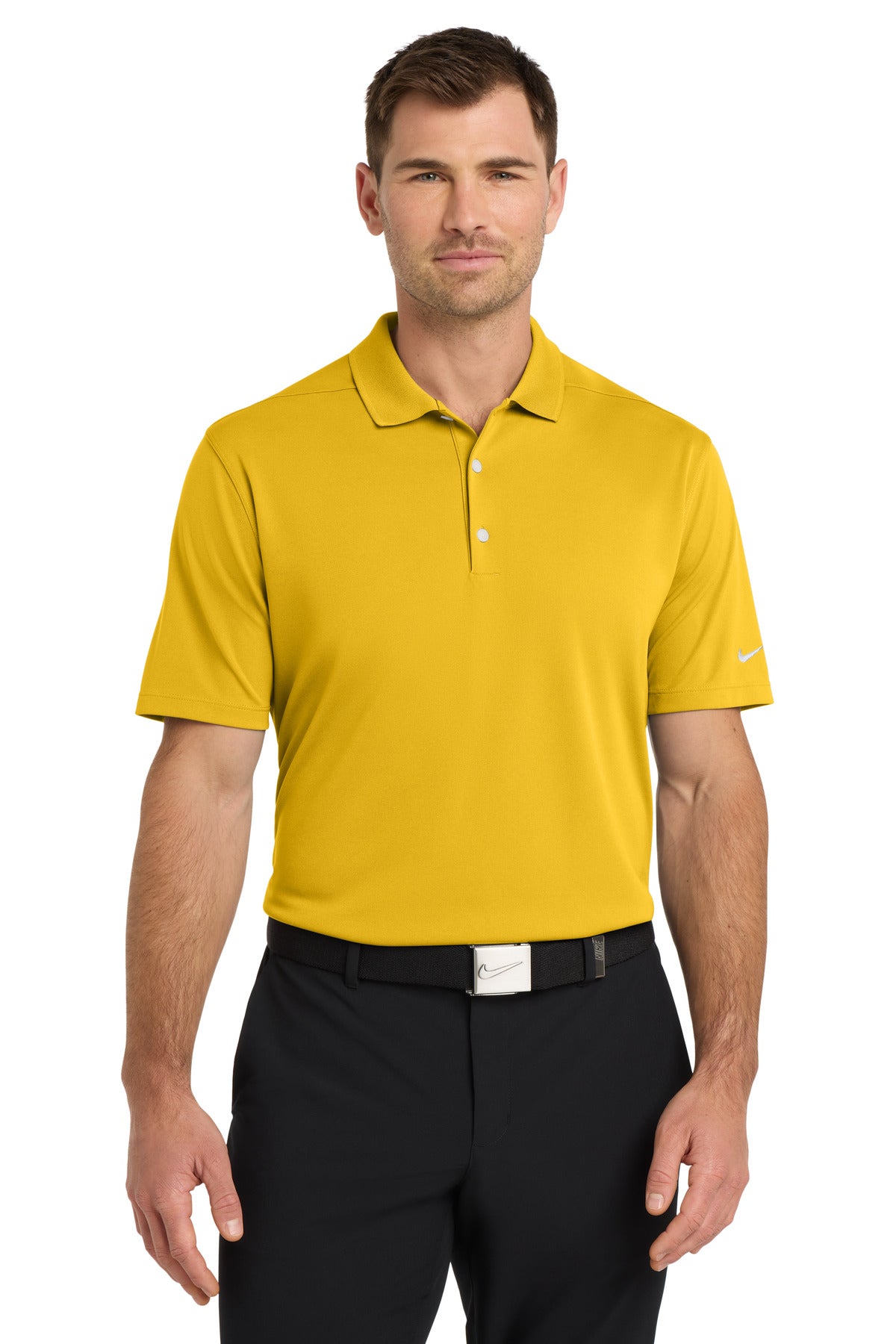 Nike Dri-FIT Micro Pique 2.0 Polo - Varsity Maize - front