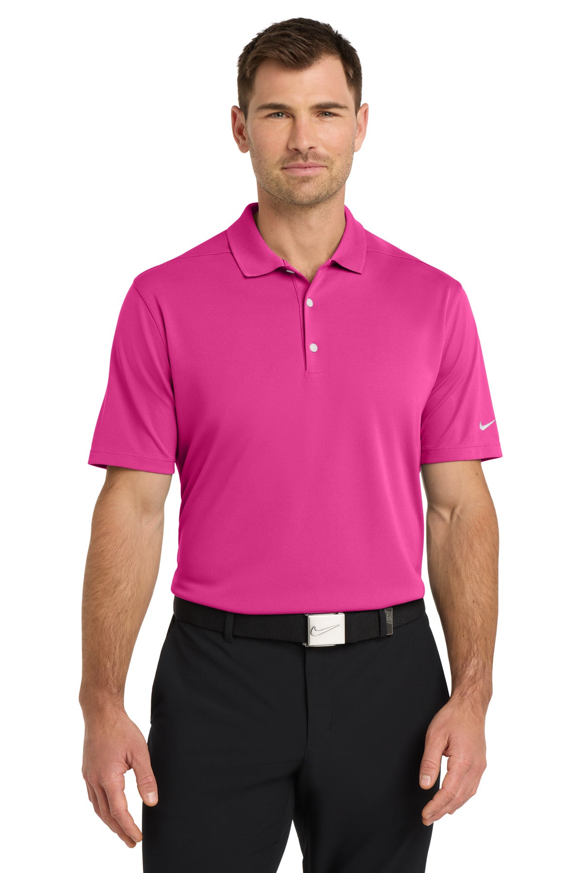 Nike Dri-FIT Micro Pique 2.0 Polo - Vivid Pink - front