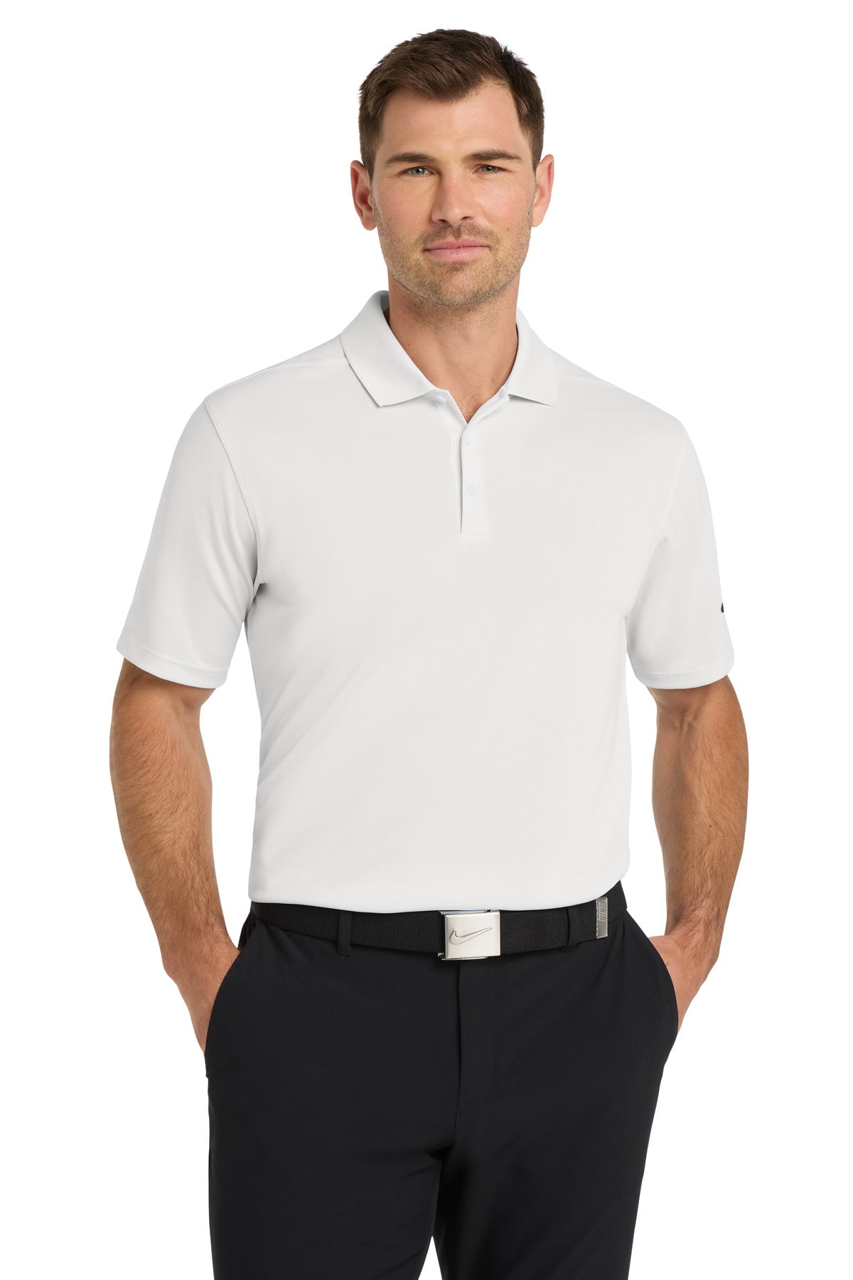Nike Dri-FIT Micro Pique 2.0 Polo - White - front
