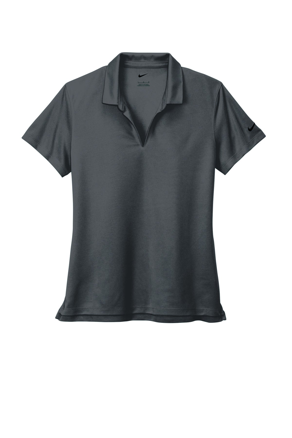 Nike Women's Dri-FIT Micro Pique 2.0 Polo - Anthracite - flat front