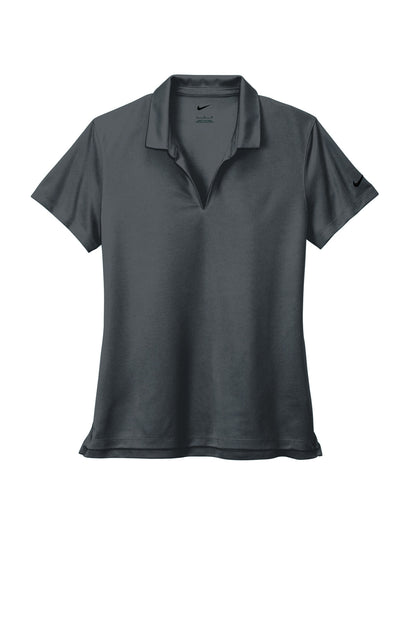 Nike Women's Dri-FIT Micro Pique 2.0 Polo - Anthracite - flat front