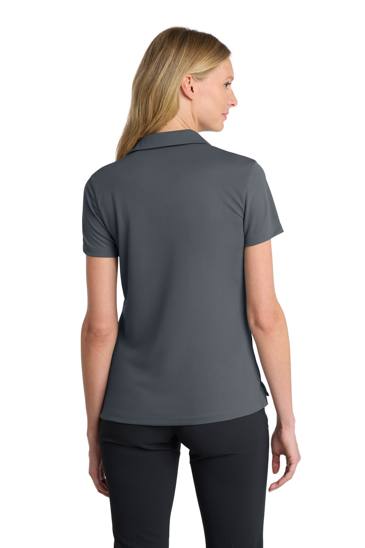 Nike Women's Dri-FIT Micro Pique 2.0 Polo - Anthracite - back