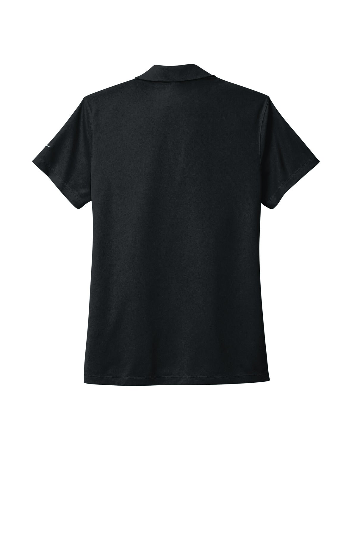 Nike Women's Dri-FIT Micro Pique 2.0 Polo - Black - flat back