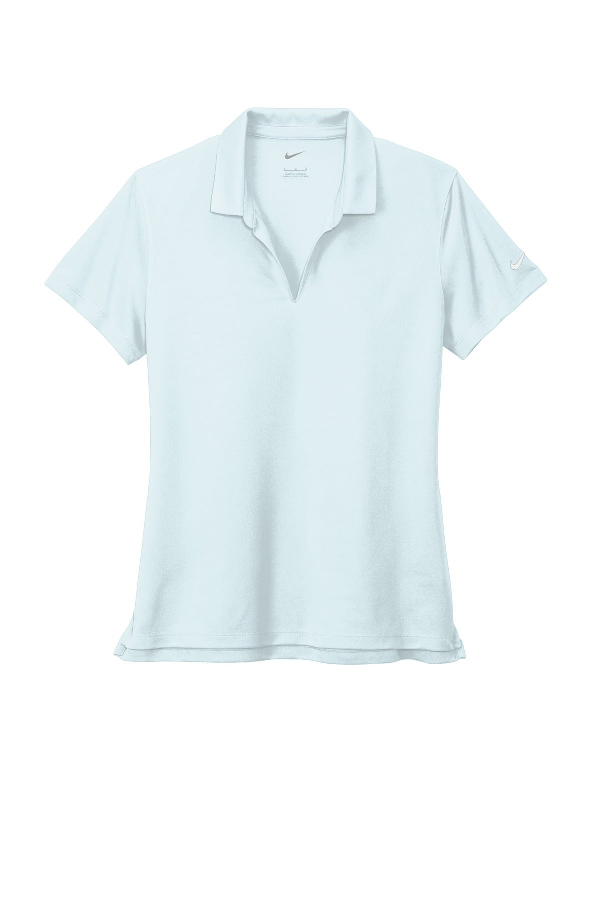 Nike Women's Dri-FIT Micro Pique 2.0 Polo - Blue Tint - flat front