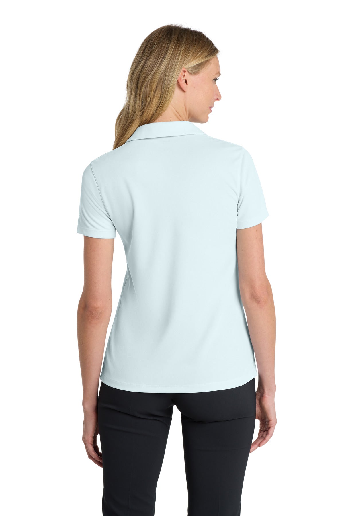 Nike Women's Dri-FIT Micro Pique 2.0 Polo - Blue Tint - back