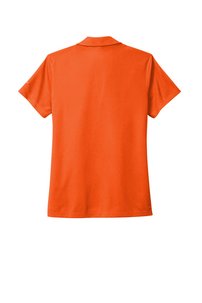 Nike Women's Dri-FIT Micro Pique 2.0 Polo - Brilliant Orange - flat back