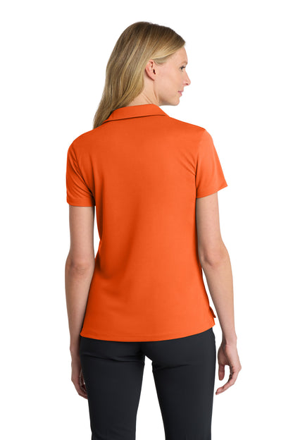 Nike Women's Dri-FIT Micro Pique 2.0 Polo - Brilliant Orange - back
