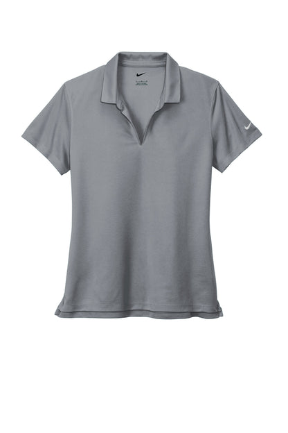 Nike Women's Dri-FIT Micro Pique 2.0 Polo - Cool Grey - flat front