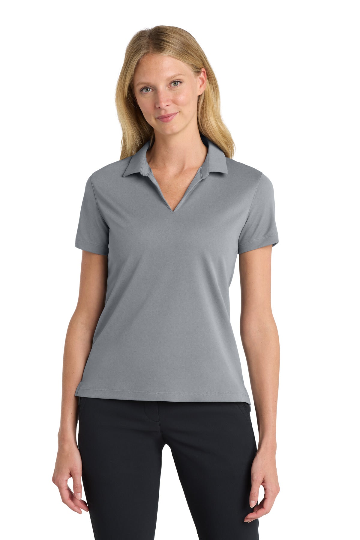 Nike Women's Dri-FIT Micro Pique 2.0 Polo - Cool Grey - front
