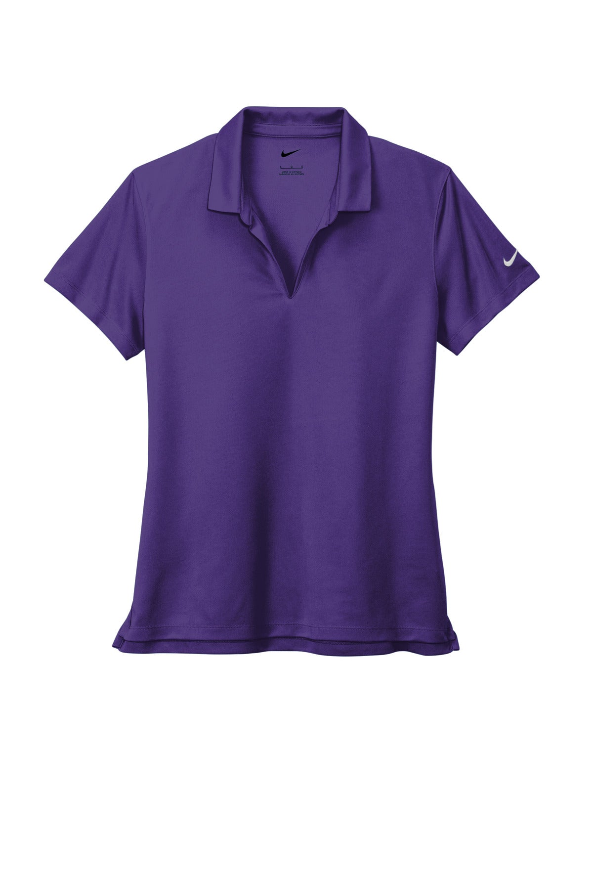 Nike Women's Dri-FIT Micro Pique 2.0 Polo - Court Purple - flat front