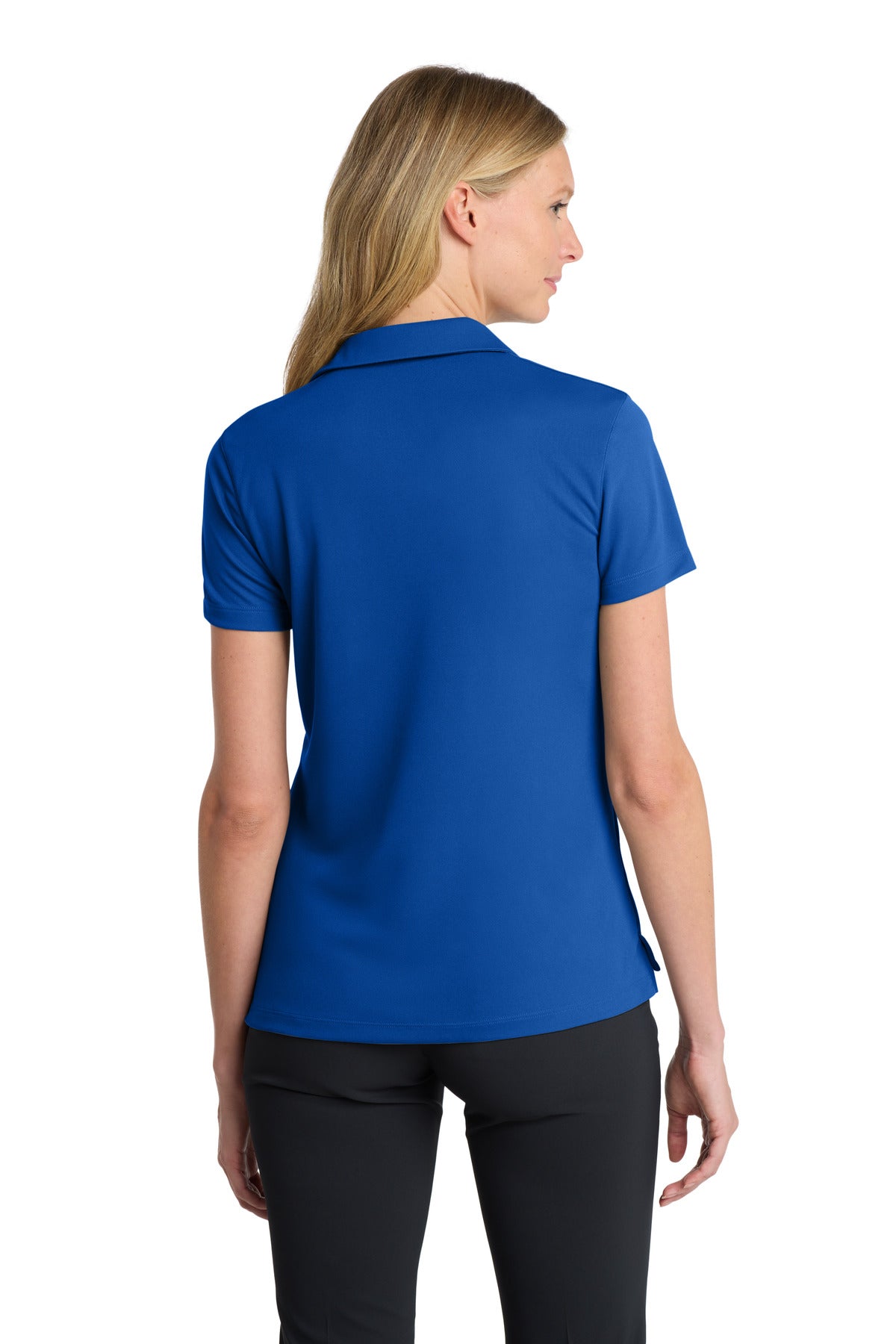 Nike Women's Dri-FIT Micro Pique 2.0 Polo - Game Royal - back